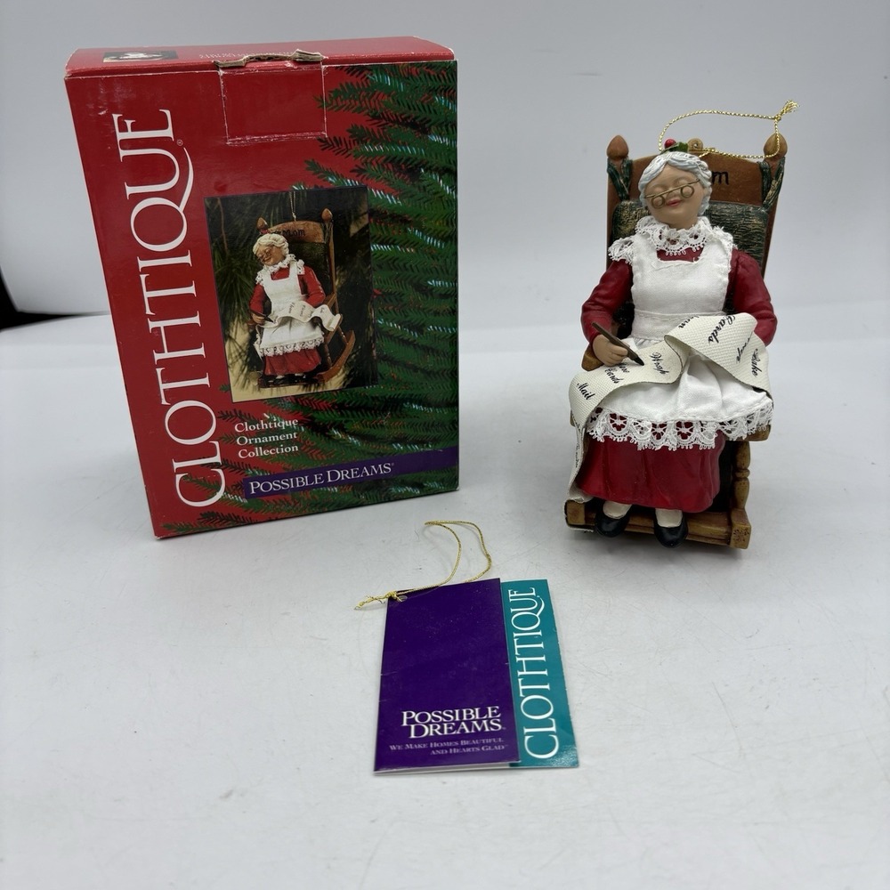 Clothtique Ornament Christmas Tree Possible Dreams‎ The Woman Behind Christmas